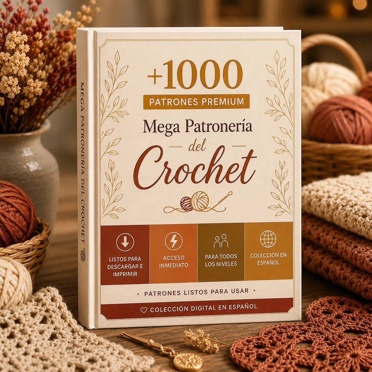 Mega Patronería del Crochet +1000 Patrones Premium y Bonos