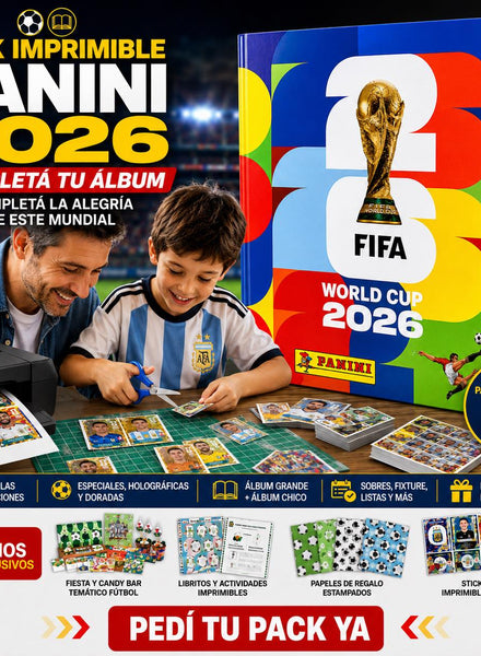 Mega Pack Mundial 2026 Imprimible - Álbum + Figuritas + Regalos