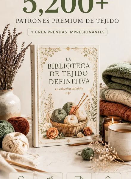 La Biblioteca Definitiva de Tejido +5000 Patrones Premium y Bonos
