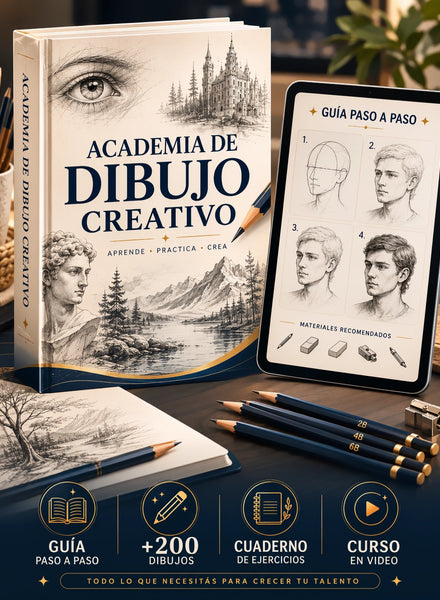 Academia de Dibujo Creativo + Curso en Video + Bonos de Regalo