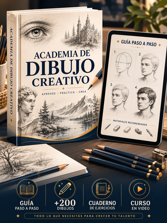 Academia de Dibujo Creativo + Curso en Video + Bonos de Regalo