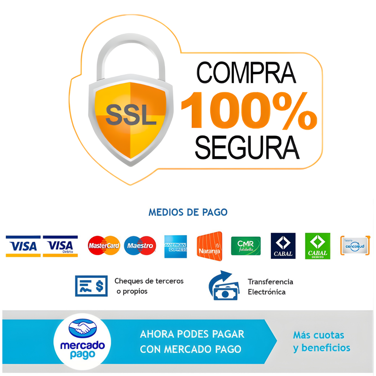 Pagá con Mercado Pago de forma segura