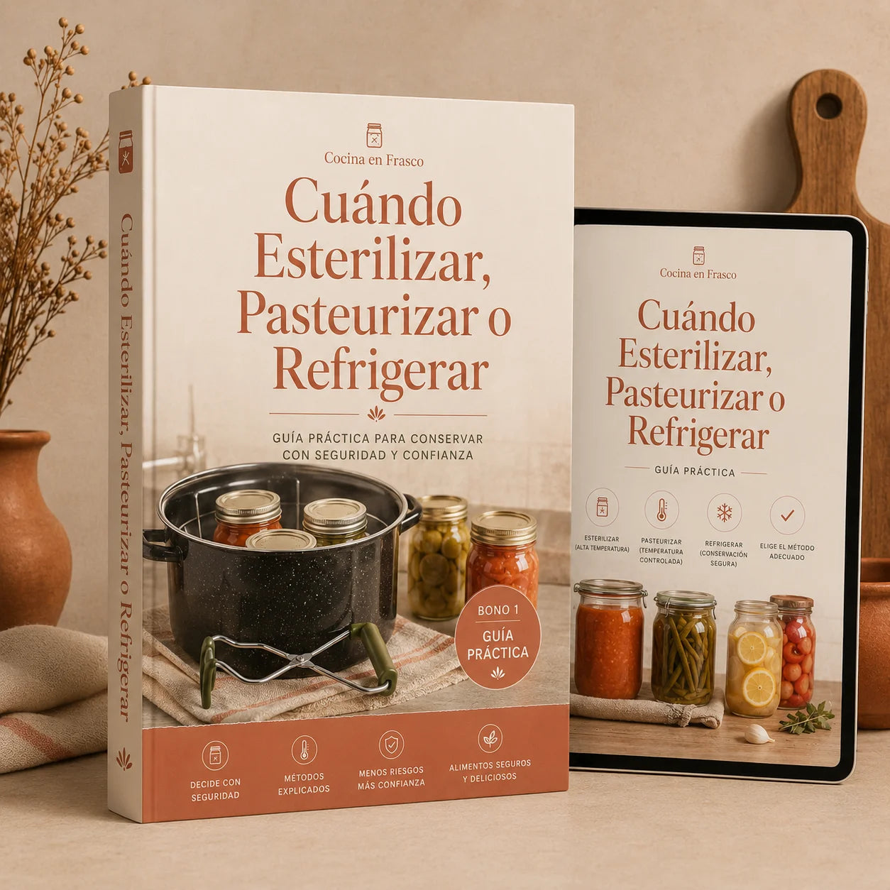 Esterilización, pasteurización y conservación de conservas artesanales