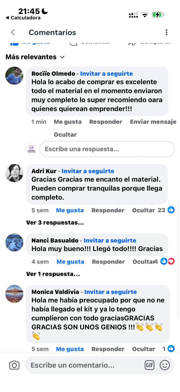 Rese&ntilde;a real de cliente