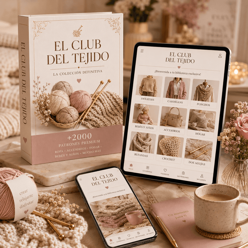El Club del Tejido - mockup del producto