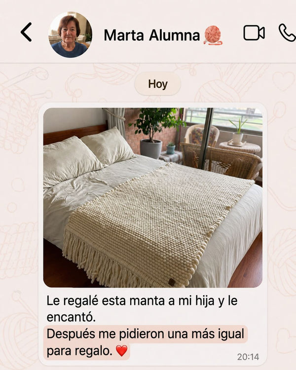 Testimonio de tejedora